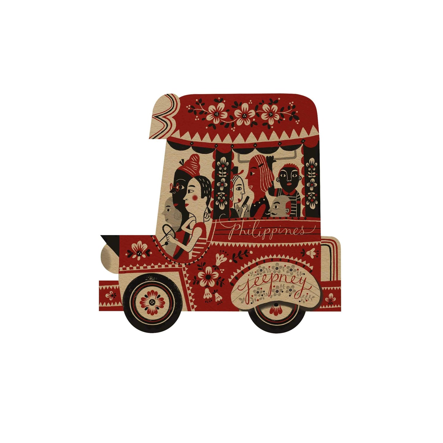 Philippine Jeepney Postcard