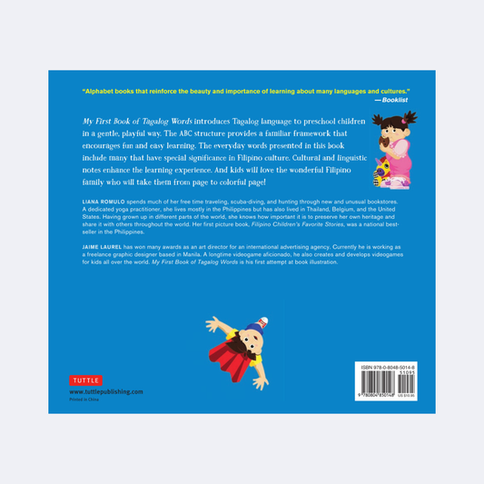 My First Book of Tagalog Words: An ABC Rhyming Book of Filipino Language and Culture