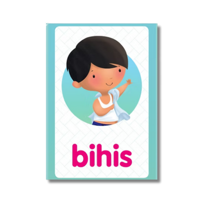 Mga Salitang Kilos: Mga karaniwang Pandiwa sa Buhay ng Bata Flashcards