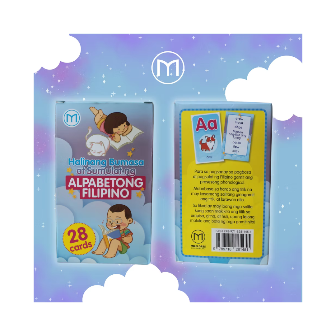 Halinang Bumasa at Sumulat Alpabetong Filipino Flashcards