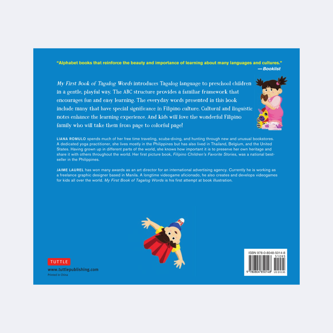 My First Book of Tagalog Words: An ABC Rhyming Book of Filipino Language and Culture