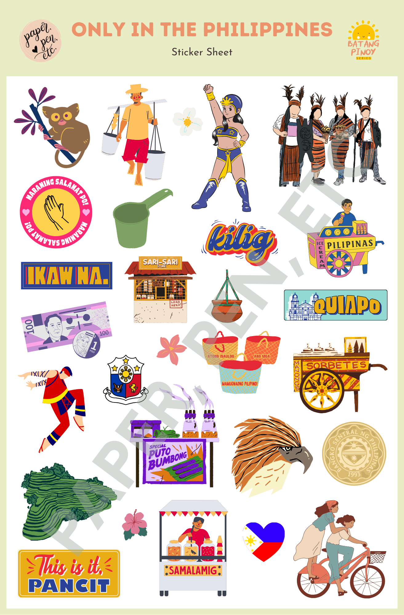 Batang Pinoy Series Stickers