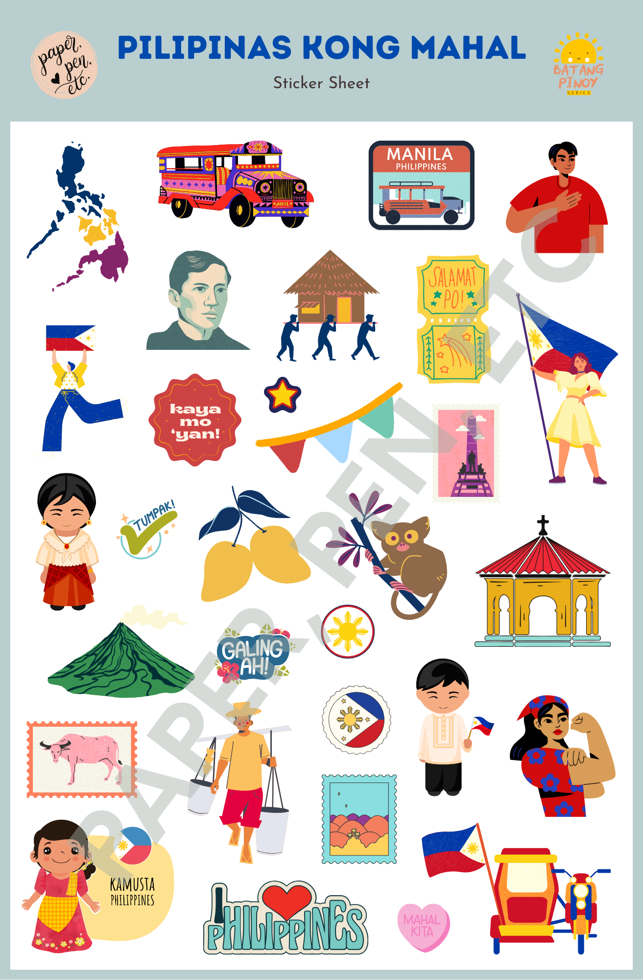 Batang Pinoy Series Stickers